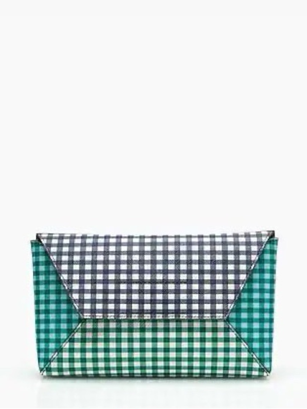 J. Crew Envelope Clutch in Mixed Gingham